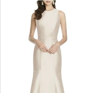 ALFRED SUNG Dupioni Trumpet Gown
